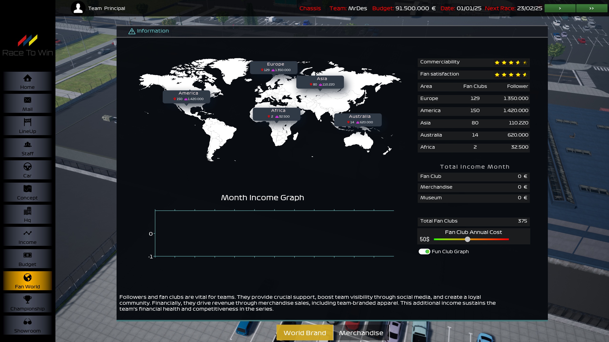 Strategia di gara in Team Principal Simulator