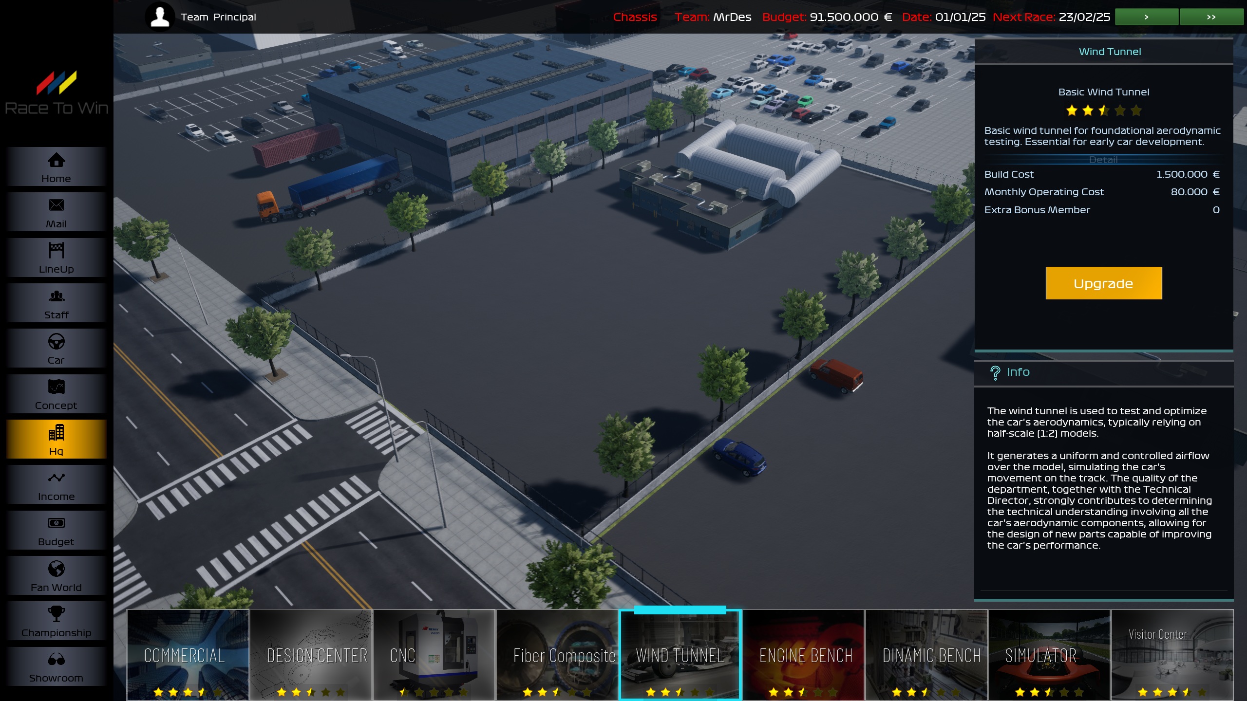 Telemetria in Team Principal Simulator
